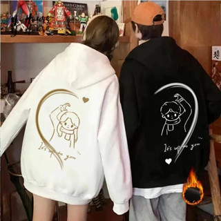 【Y-House】情侶裝秋冬款連帽衛衣2023新款男女孩可愛卡通愛心新款潮流網紅高級感roora外套冬季