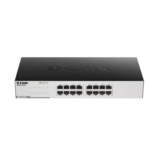 D-Link友訊 DGS-1016C 16埠Gigabit非網管型交換器 1000Mbps SWITCH