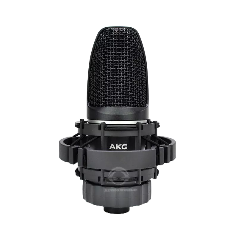 AKG C3000心型指向多功能收音電容式麥克風(黑色款) - 附美國Pro Co 5米麥克風線【音響世界】