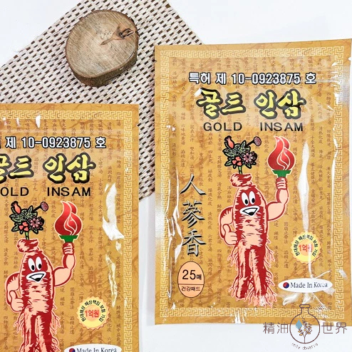韓國 新黃金人蔘超暖感貼布25片/包