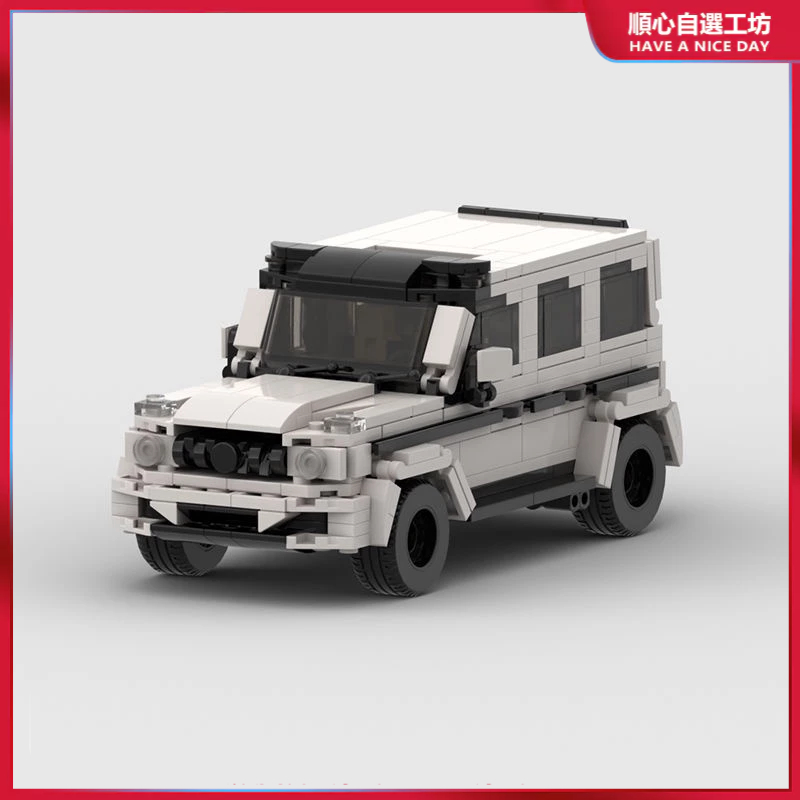 1:24 1:18 1:32模型車 汽車積木 老車模型 moc兼容樂高積木套裝奔馳大G G63黑武士賽車經典系列跑車