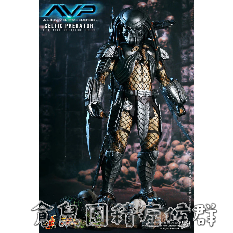 MMS221 –異形戰場: 1/6比例Celtic 終極戰士（鬼面）非NECA 麥法蘭 TTF 異形 迪士尼