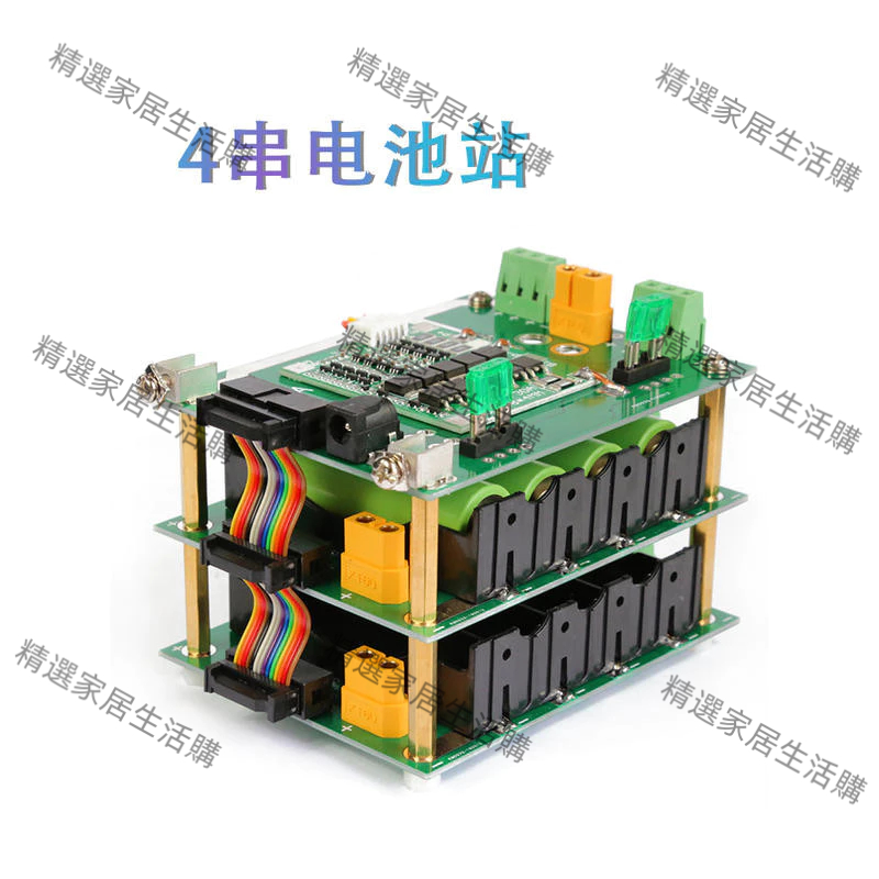 熱賣diy 16.8v免焊接4串18650鋰電池管理系統bms電池盒