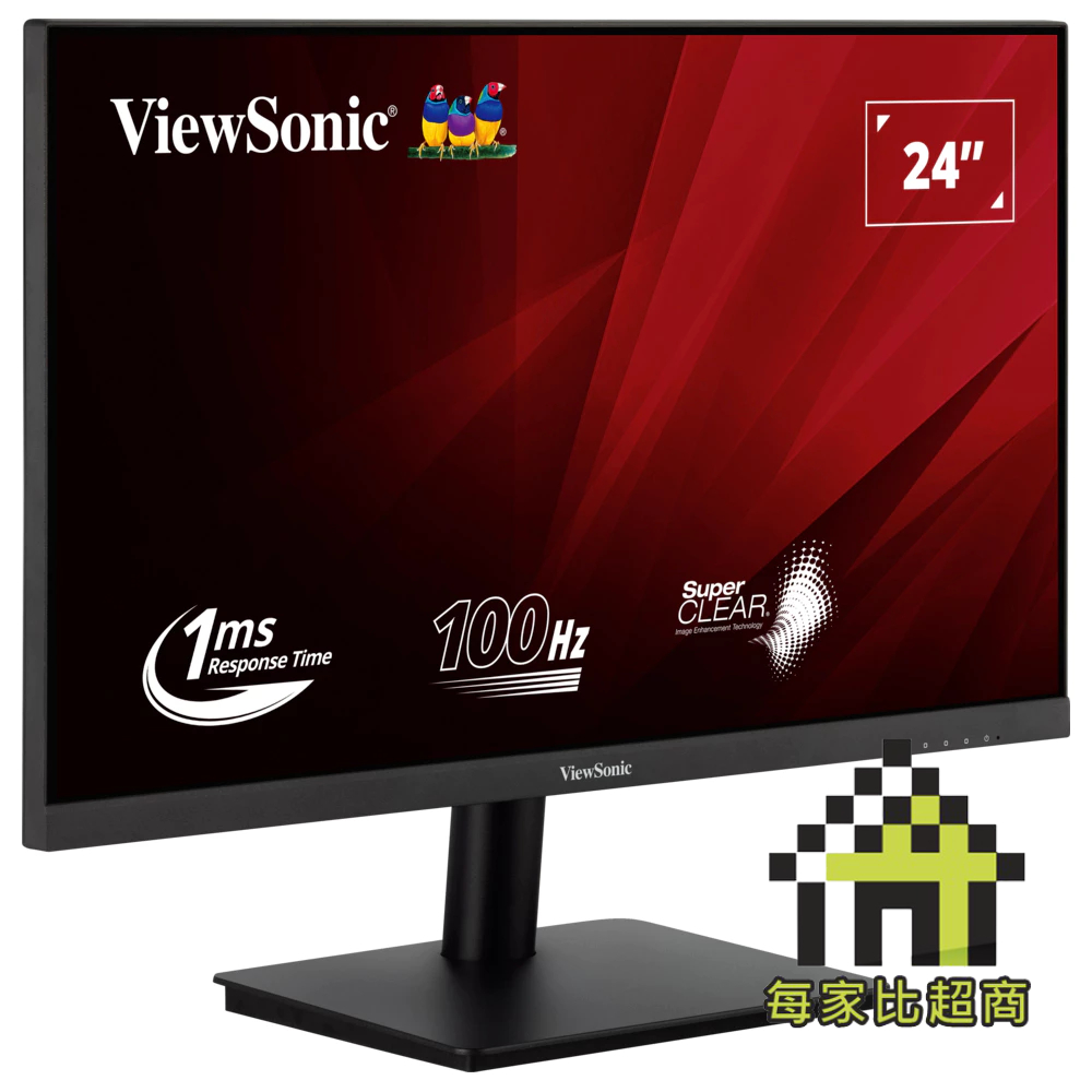 優派 VA2406-H -100HZ 24型 Full HD 顯示器 VA 面板 ViewSonic 【每家比】