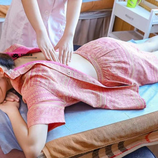【臺灣公司貨】美容衣 美容院衣服 前後開背按摩服 長款 短袖套裝 棉麻衣家用理療服 按摩服 刮痧服 針灸服 美容服