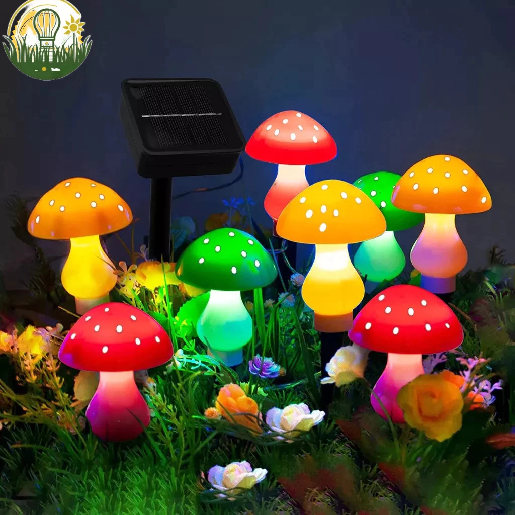 『叁曦燈飾』太陽能LED燈 蘑菇草坪燈 太陽能蘑菇燈串 路燈 庭院燈 戶外燈 照明燈 花園燈 草皮燈LED蘑菇裝飾燈