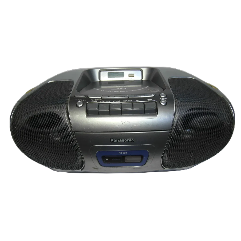 Panasonic 國際牌CD/FM/AM/卡帶 手提式收音機【RX-D29】大功率輸出60W 二手商品
