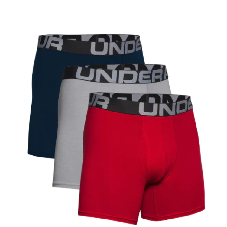 【UNDER ARMOUR】男 6’’Charged Cotton四角褲(3入) 1363617-600