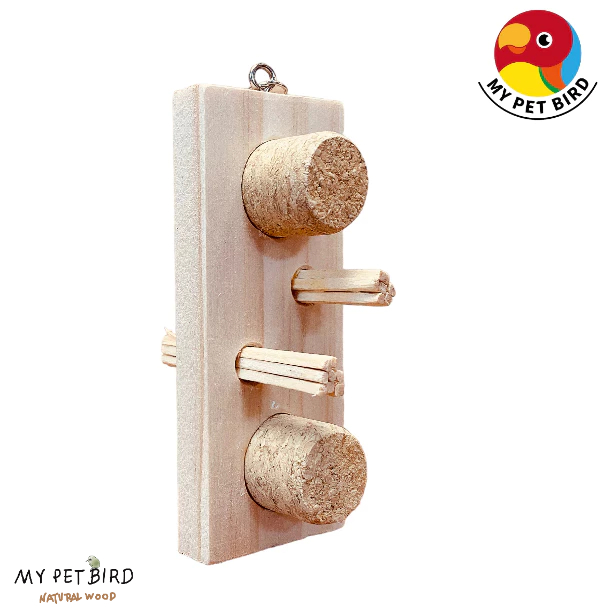MY PET BIRD 迷戀紅酒軟木鸚鵡咬咬樂｜鸚鵡玩具 W051