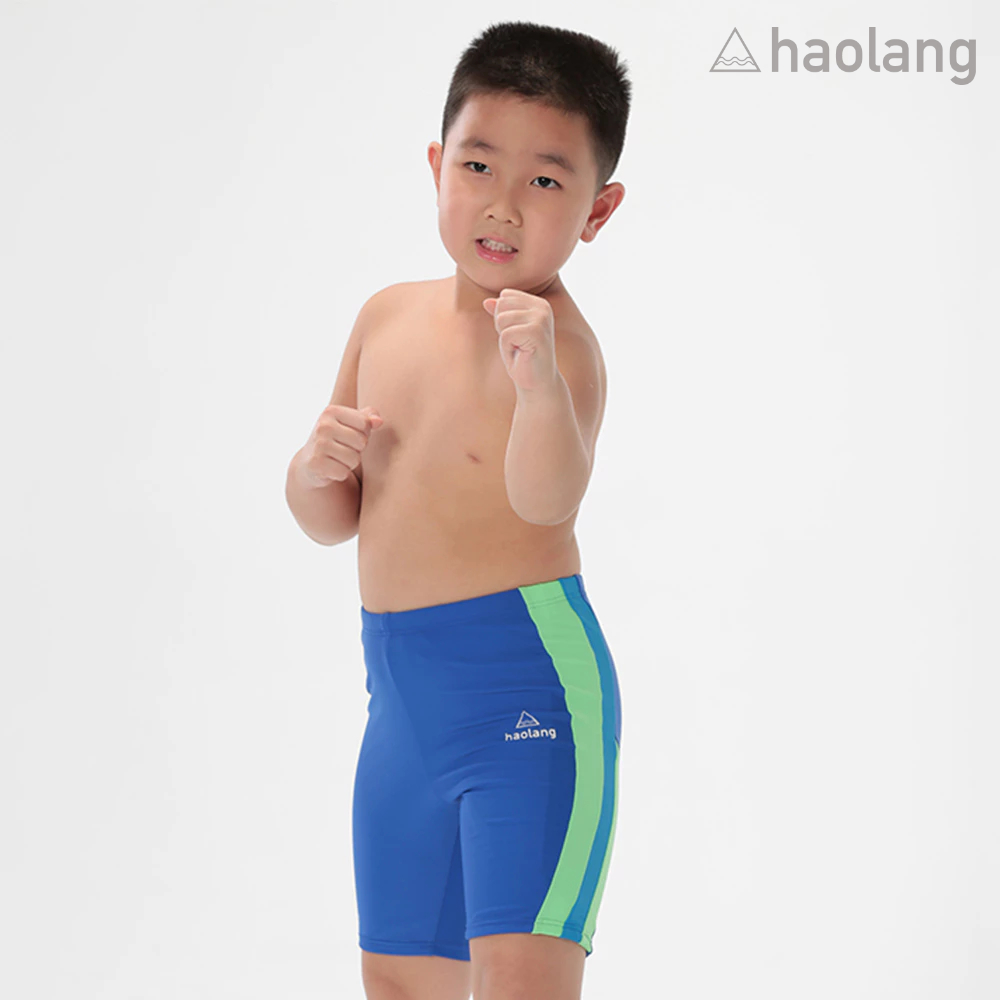 Haolang 海洋藍男童七分泳褲