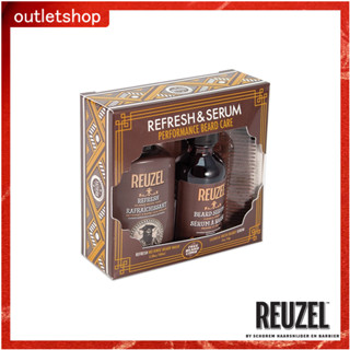 REUZEL 專業育髮賦活精華禮盒 (免沖保濕潔淨鬍鬚泡沬 100ml/鬍鬚毛髮滋養賦活精華 50g)