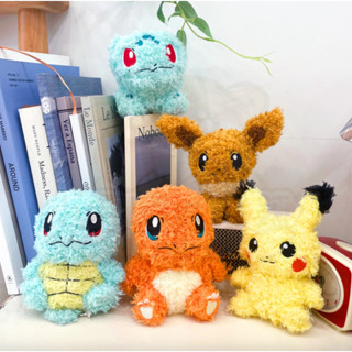 韓國正版授權神奇寶貝 精靈寶可夢Pokemon - 皮卡丘 小火龍 妙蛙種子 傑尼龜 伊布 絨毛 娃娃吊飾