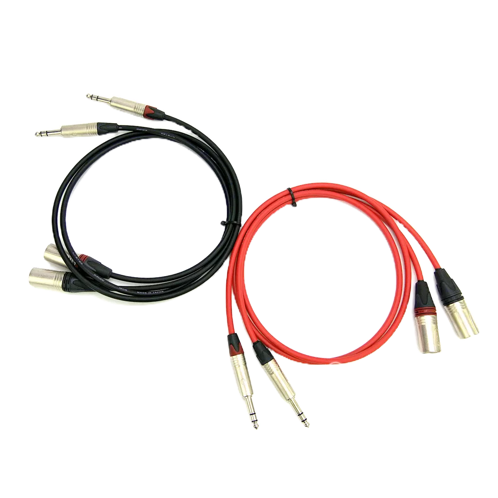 Canare L2T2S+ Neutrik XLR鍍銀平衡母頭對6.3 鍍鎳TRS專業麥克風線一條【音響世界】