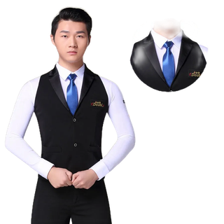 特價丹寶羅舞蹈新款男士摩登舞男成人比賽服國標舞馬夾華爾茲舞衣演出創新