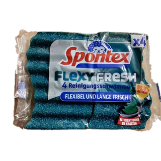 德國品牌 原裝 Spontex Flexy Fresh 洗碗海綿 菜瓜布 廚房好物 4入裝 清潔海綿 非台灣代理商