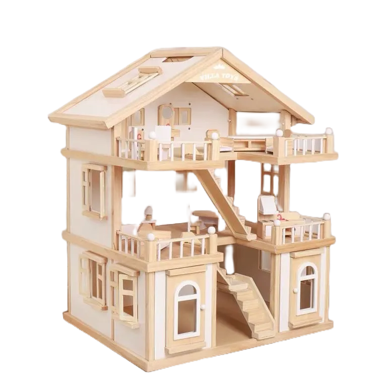 創新兒童過家家廚房玩具木制女孩公主仿真別墅房間屋子城堡木質禮物限定