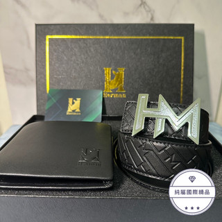 HERMAN義大利犀牛 板扣皮帶組禮盒✅全新正品✅附原廠盒裝✅附原廠保卡