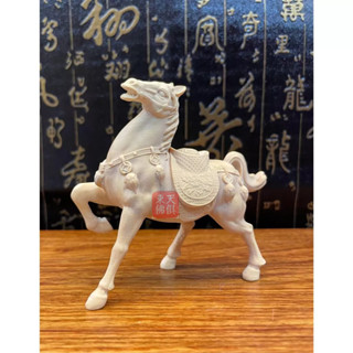【東天佛俱】黃楊木馬上成功 馬不停蹄 馬到成功 生肖馬 木雕擺件 居家擺飾