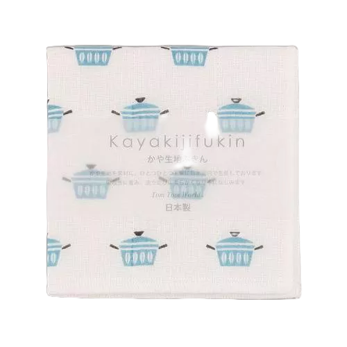 日本製造北歐風Kayakiji (藍鐵鍋圖案)生地敷巾 餐具擦拭巾優惠甜甜價