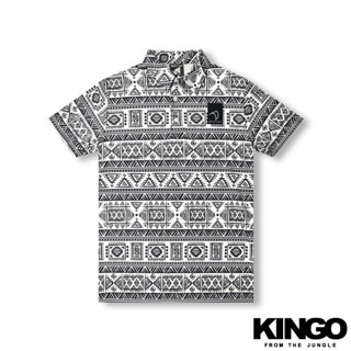 KINGO男款｜機能系列｜快乾涼感原民風POLO衫<M-4XL>311202｜官方直營