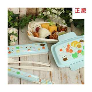 日本Sirotan-海豹小白 便當盒 筷子 湯匙-美味和風 附收納盒 小海豹 野餐盒 保鮮盒 御飯糰 海苔 炸蝦 壽司