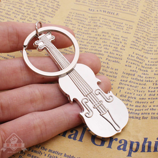 【鑰匙圈】客製化創意小提琴鑰匙扣個性音樂鑰匙圈鏈掛件可客製化logo公司實用禮品