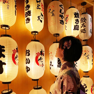【全場客製化】 日式燈籠牆客製和風室內日本料理居酒屋餐廳木架裝飾燈籠吊燈戶外