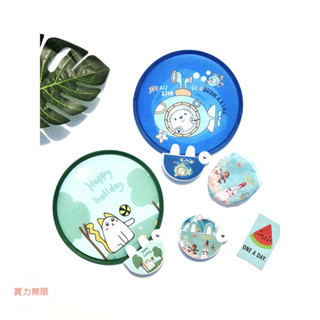 臺灣熱賣🔥小扇子便攜迷你隨身折疊團扇女摺扇夏兒童收納圓扇網紅客製化廣告扇