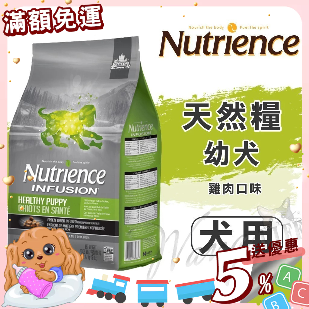 【免運💖賺蝦幣】紐崔斯 Nutrience 天然糧系列 幼犬-雞肉口味 犬糧 狗飼料丨旺旺生活