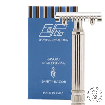 [現貨] 義大利進口 Fatip Classic Grande (大) 鍍鎳 開放式 安全刮鬍刀 傳統刮鬍 刮鬍刀