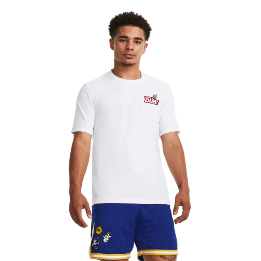 【UNDER ARMOUR】男 CURRY DUB GOAT 籃球短T-Shirt 1379857-100