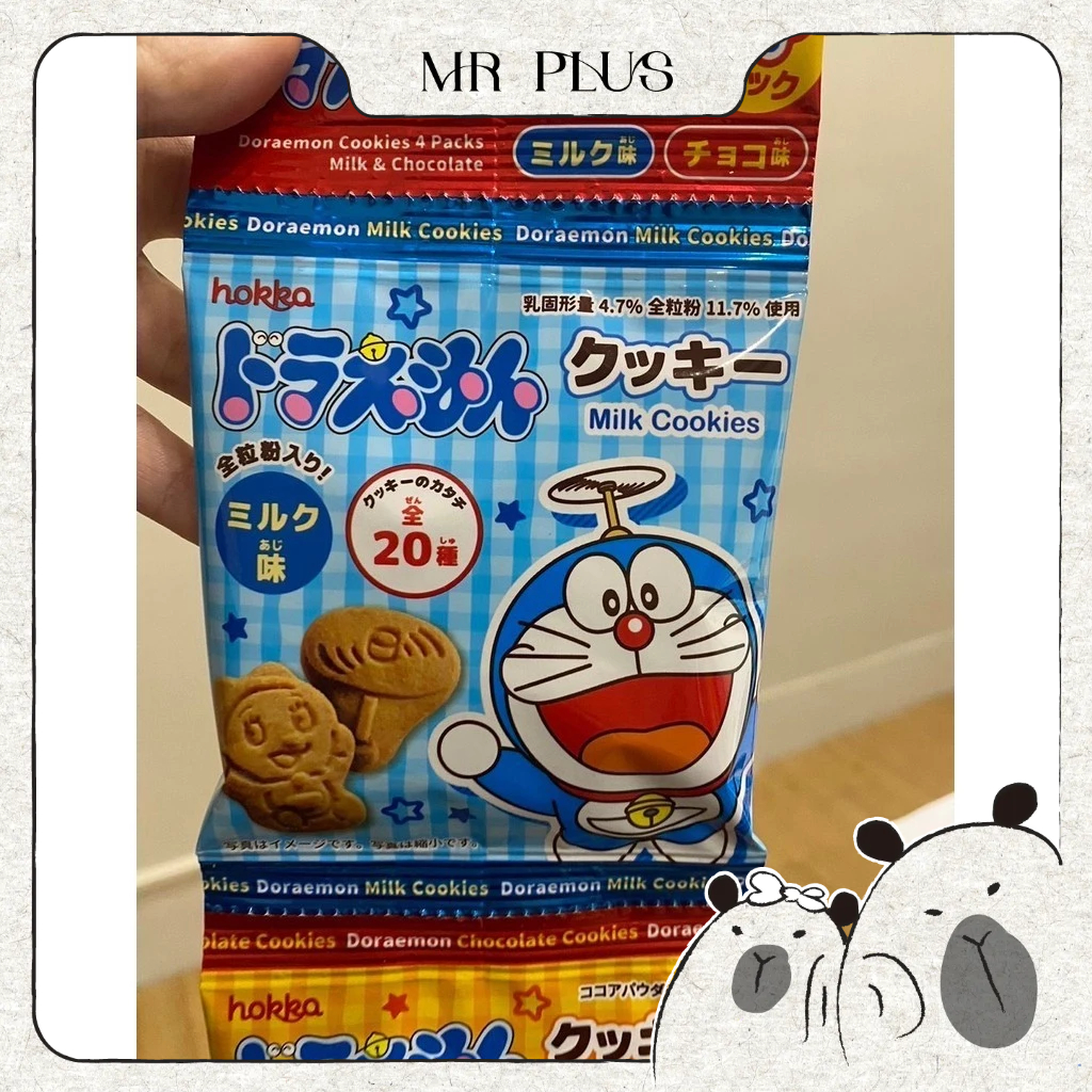 MR日本(16) 小叮噹雙色4連包餅乾 巧克力 牛奶 日本點心 零食(1條4包) ‼現貨出清‼效期短‼