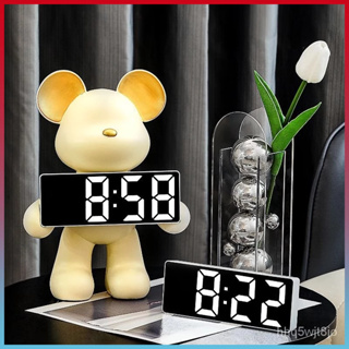 ✨好物優選✨暴力熊LED聲控數字時鐘 LED 電子鬧鐘 時鐘小鬧鐘 數字時鐘 聲控 溫度鐘 電子鐘 鬧鐘 時鐘 電子時鐘