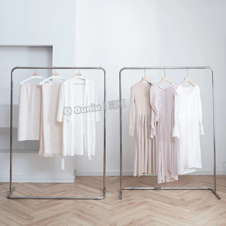 Ouniu丨新品❤️免運 落地衣架 衣帽架 衣服架 服裝店展示架落地式不銹鋼簡約陳列女裝貨架網紅中島童裝衣服架子