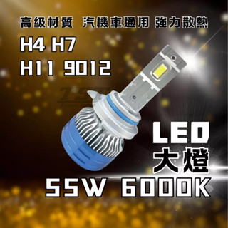【竣天】LED大燈 下殺 白光6000K 雙面發光 風扇散熱 H4 近遠 H7 H11 9012 燈泡 LED燈 汽機車