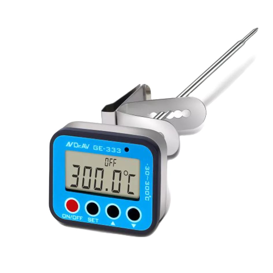 Dr.AV聖岡 GE-333 加長型智能溫控全防水溫度計 探針溫度計 測溫計 烹調 料理 實驗 測量 可營業用 可水洗