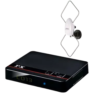 PX大通 <機上盒+天線組合> HDTV影音教主高畫質數位機上盒HD-8000+HDA-5000數位天線