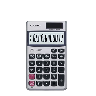CASIO 卡西歐 SX-320P 國家考試專用計算機 附皮套 12位數 攜帶型 專業型 原廠保固 公司貨