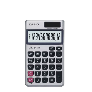 CASIO 卡西歐 SX-320P 國家考試專用計算機 附皮套 12位數 攜帶型 專業型 原廠保固 公司貨