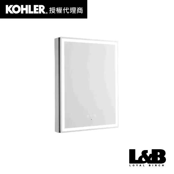 【KOHLER】Grooming 60cm鏡櫃(無插座) 浴室鏡櫃 鏡櫃收納 無銅鏡 鋁合金K-29828K