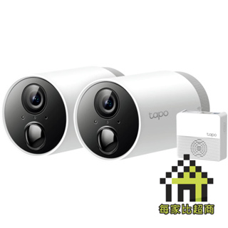 TP-LINK Tapo C400S2 網路攝影機(2入組) Full HD 智慧無線監控系統 【每家比】