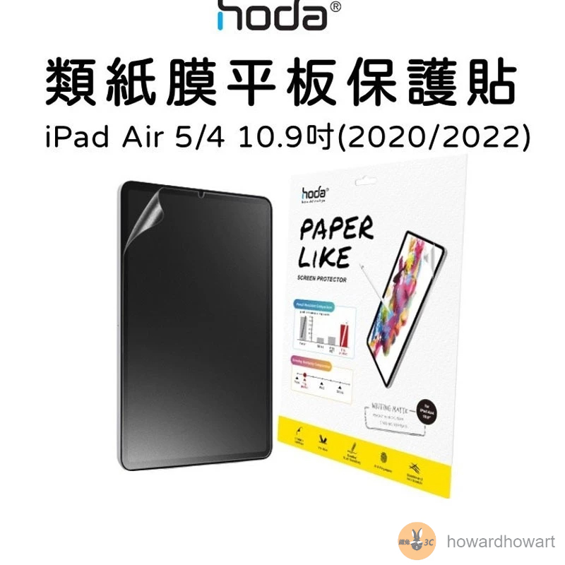 hoda iPad Air 4 １0.9吋／iPad Pro 11吋／iPad Pro 12.9吋／類紙膜 肯特紙