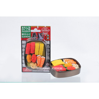 【中臣】日本IWAKO造型橡皮擦 壽司餐盒 紙板裝 ER-BRI062