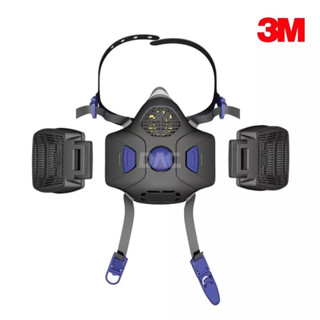 3M HF-802SD防毒面具(半面體,通話瓣膜,快拆雙罐式)【傑群工業補給站】