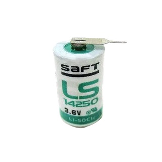 SAFT LS-14250T 帶PIN腳 一次性鋰電池 3.6V 1100mAh 1/2AA size