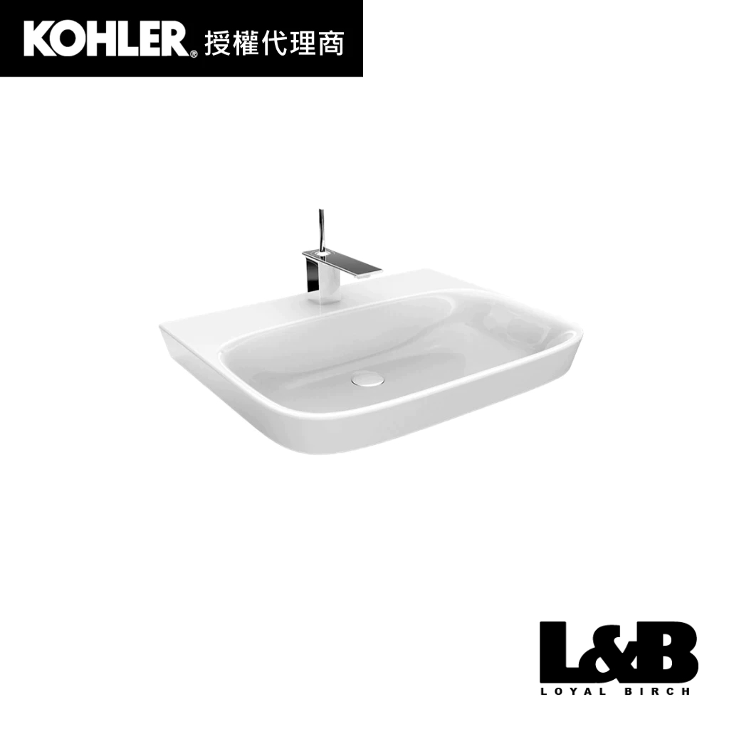 【KOHLER】ModernLife 獨立盆 臉盆 洗臉盆 浴室洗手台 浴室臉盆 壁掛式面盆 K-77761T