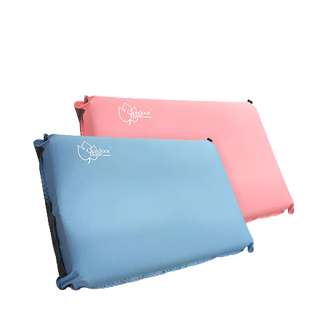 Outdoorbase 3D舒壓自動充氣枕頭 珊瑚粉22949 冰藍色22956 TPU記憶枕頭可收納《臺南悠活運動家》