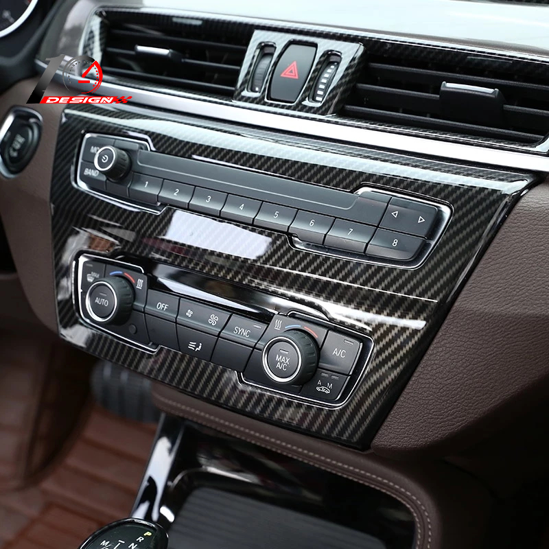 BMW 寶馬 新X1 F48 20i 25i 25l X2 F47 ABS碳纖紋 中控台按鈕框架 1件套