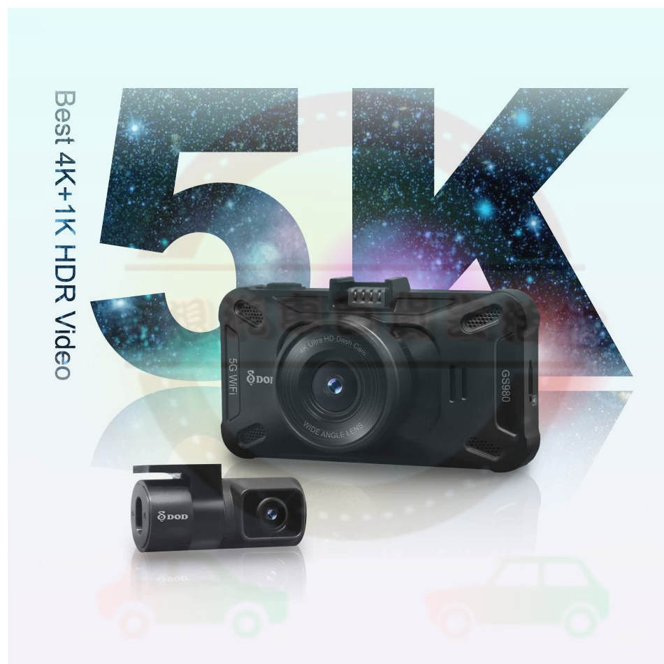 【免運費】DOD GS980D 4K+1K 雙鏡頭行車紀錄器[贈128G卡及免費安裝]