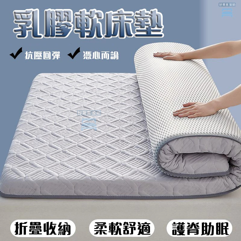 天然乳膠&amp;9公分💓抗菌 乳膠床墊 軟床墊 加厚床墊 單人/雙人床墊 暖床墊 折疊床墊 榻榻米床墊 睡墊 地鋪床墊 床墊